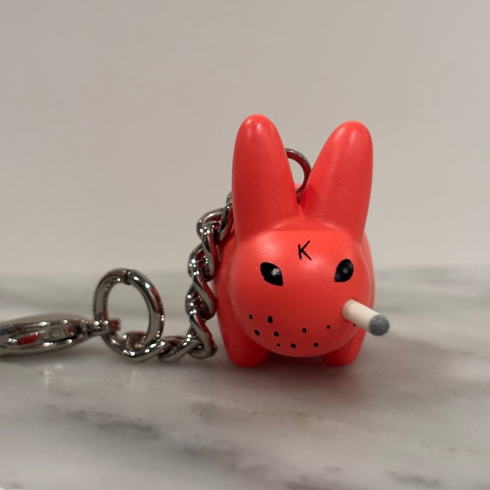 Kozik KidRobot Bite Size Labbit Vinyl Keychain Charm